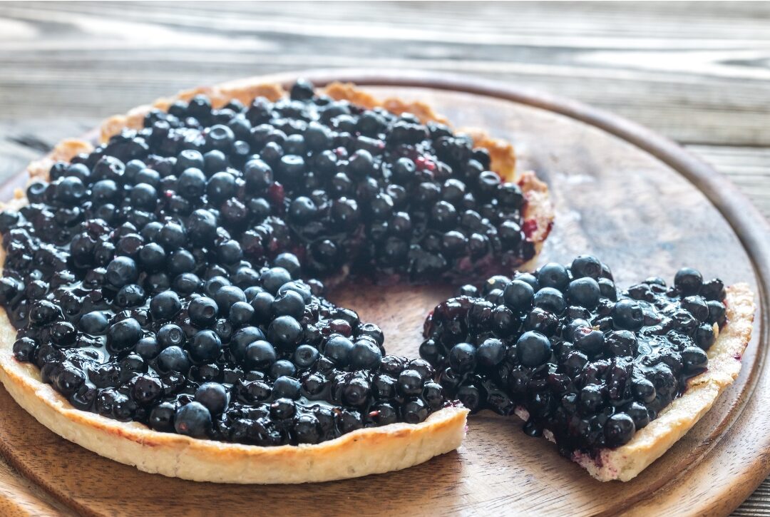 La tarte aux myrtilles de La Ferme de la Forclaz